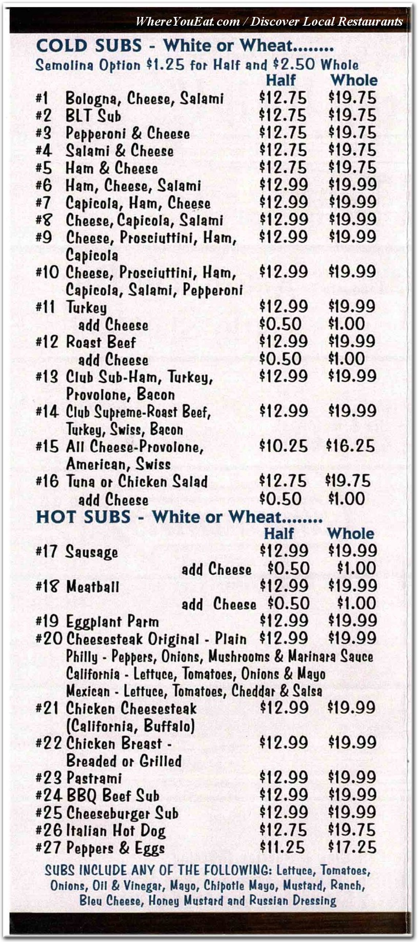 Our Foods